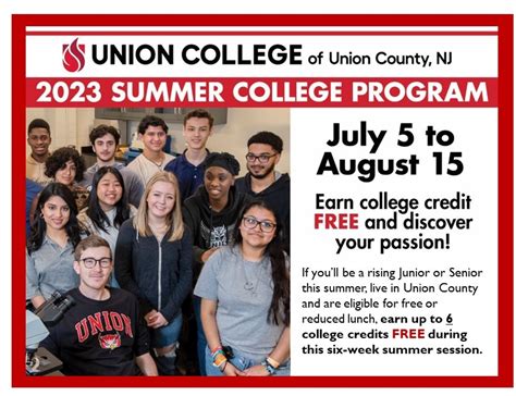 union county college summer courses